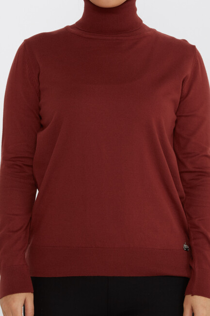 Women's Knitwear Basic Turtleneck Tile - 11122 | KAZEE - Thumbnail