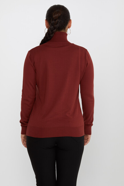 Women's Knitwear Basic Turtleneck Tile - 11122 | KAZEE - Thumbnail