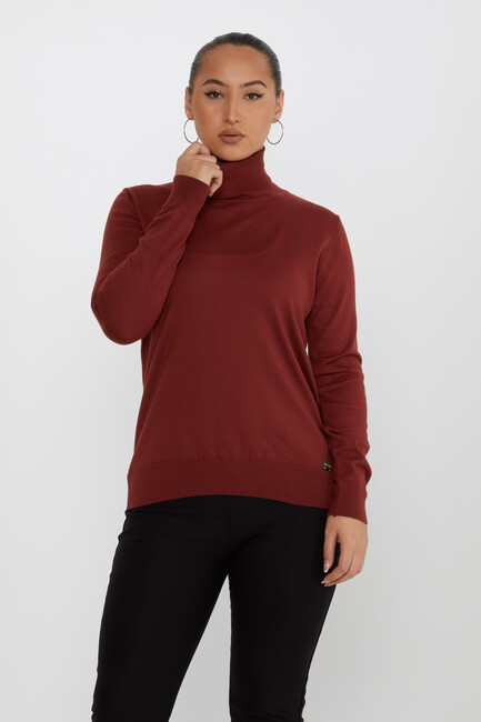 Women's Knitwear Basic Turtleneck Tile - 11122 | KAZEE - Thumbnail