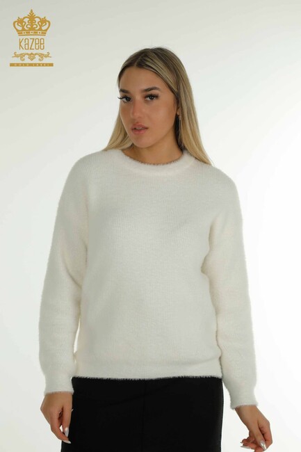 Women's Knitwear Crew Neck Ecru - 30775 | KAZEE - Thumbnail