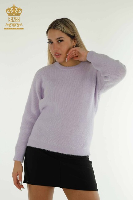 Women's Knitwear Crew Neck Lilac - 30775 | KAZEE - Thumbnail