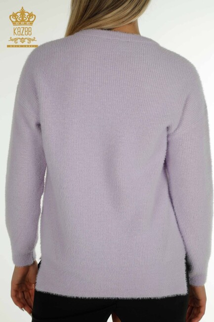 Women's Knitwear Crew Neck Lilac - 30775 | KAZEE - Thumbnail