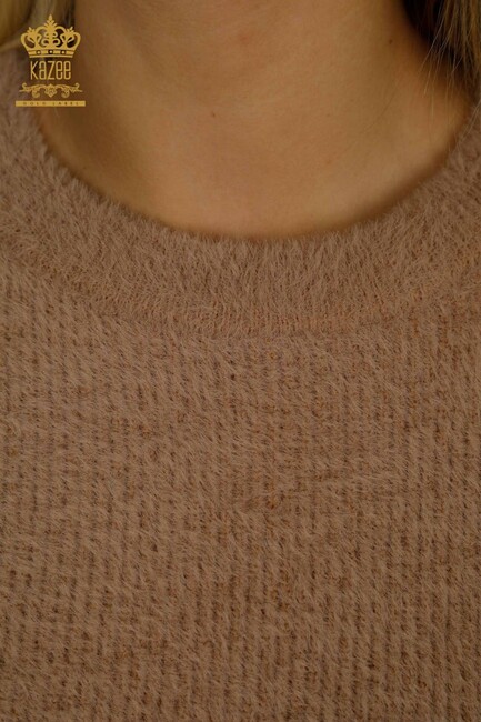 Women's Knitwear Crew Neck Mink - 30775 | KAZEE - Thumbnail