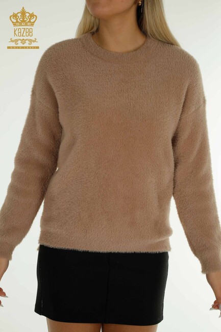 Women's Knitwear Crew Neck Mink - 30775 | KAZEE - Thumbnail