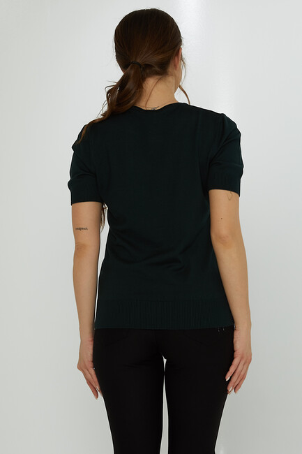 Women's Knitwear Crew Neck Stoned Nefti - 31726 | KAZEE - Thumbnail