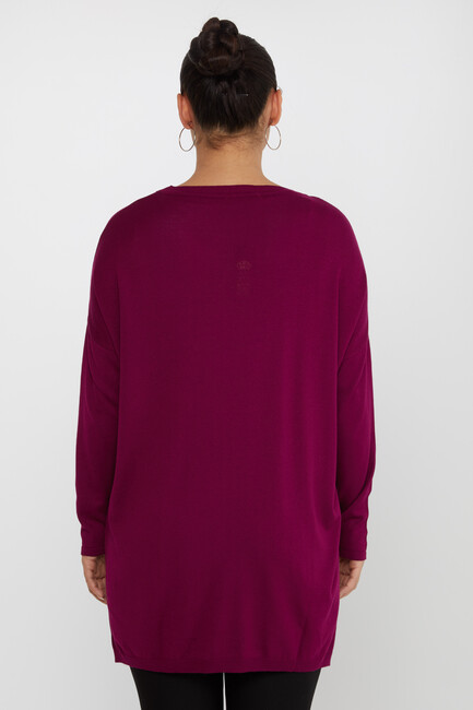 Women's Knitwear Stoned Purple - 30601 | KAZEE - Thumbnail