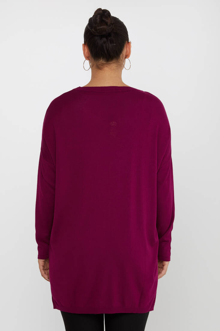 Women's Knitwear Stoned Purple - 30601 | KAZEE