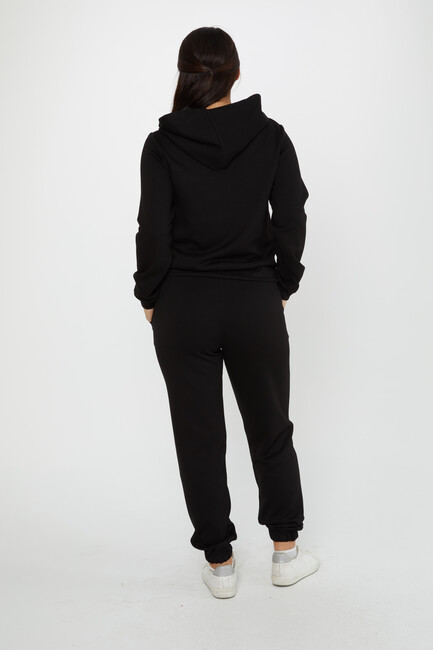 Women's Tracksuit Hooded Black - 17550 | KAZEE - Thumbnail