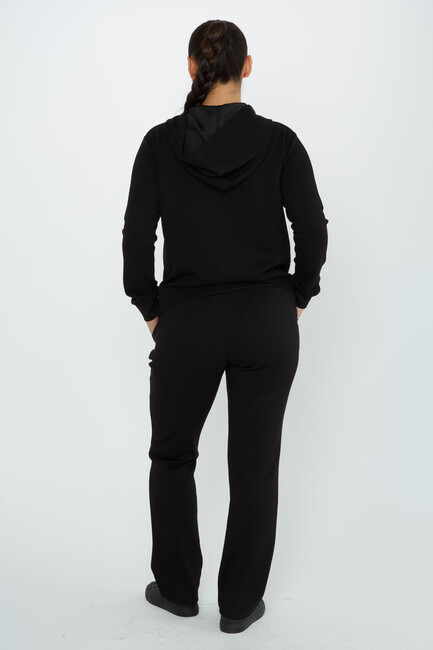 Women's Tracksuit Hooded Black - 17597 | KAZEE - Thumbnail