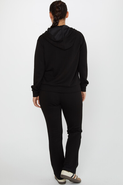 Women's Tracksuit Hooded Black - 17625 | KAZEE - Thumbnail