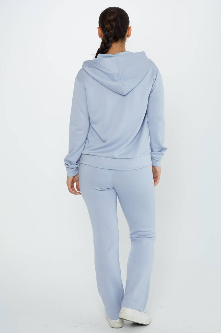 Women's Tracksuit Hooded Blue - 17625 | KAZEE