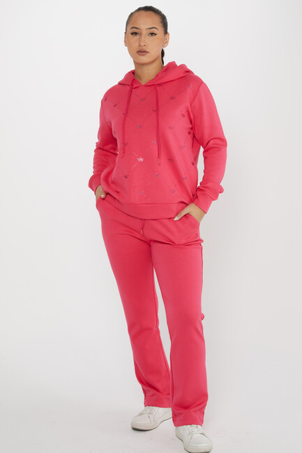 Women's Tracksuit Hooded Fuchsia - 17625 | KAZEE - Thumbnail