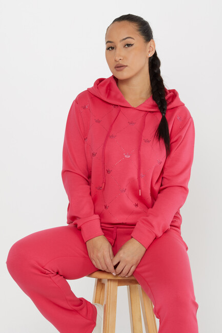 Women's Tracksuit Hooded Fuchsia - 17625 | KAZEE - Thumbnail