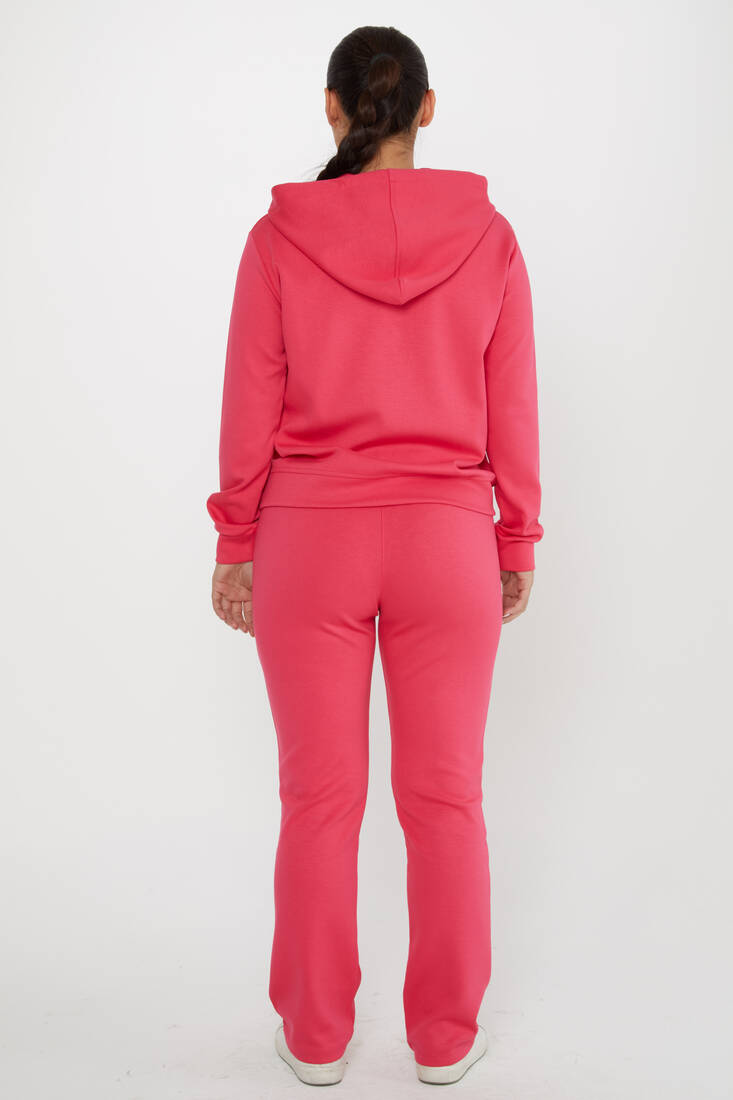 Women's Tracksuit Hooded Pink - 17597 | KAZEE