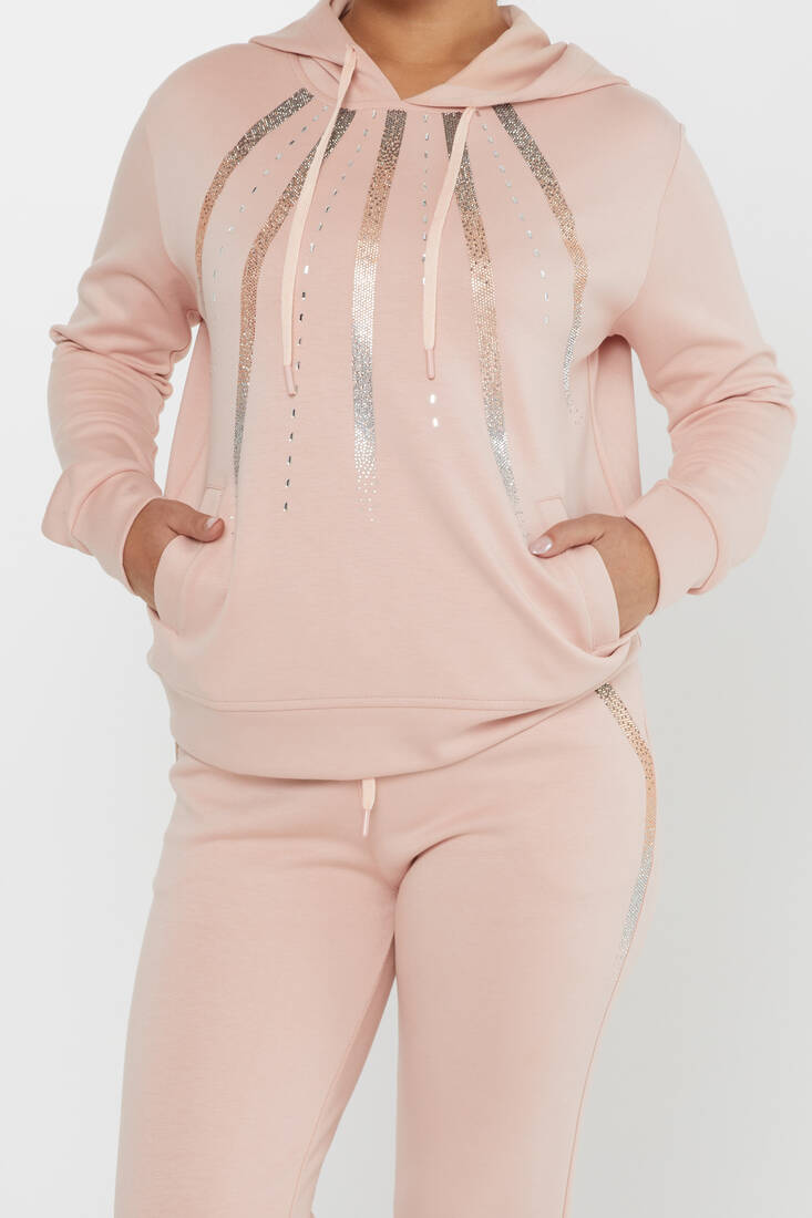 Women's Tracksuit Hooded Powder - 17597 | KAZEE