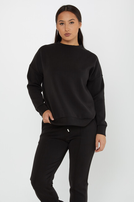 Women's Tracksuit Long Sleeve Black - 17579 | KAZEE - Thumbnail