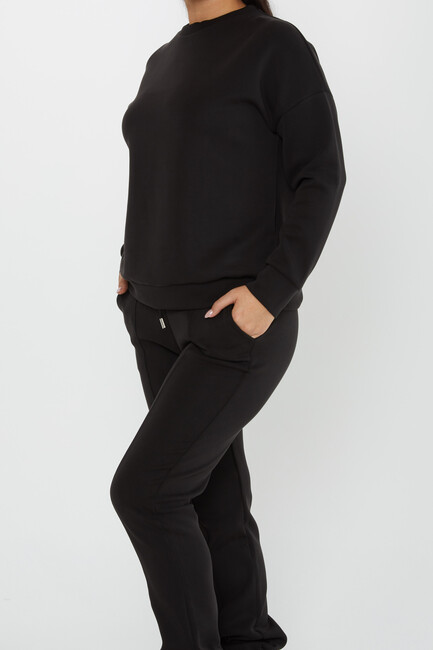 Women's Tracksuit Long Sleeve Black - 17579 | KAZEE - Thumbnail