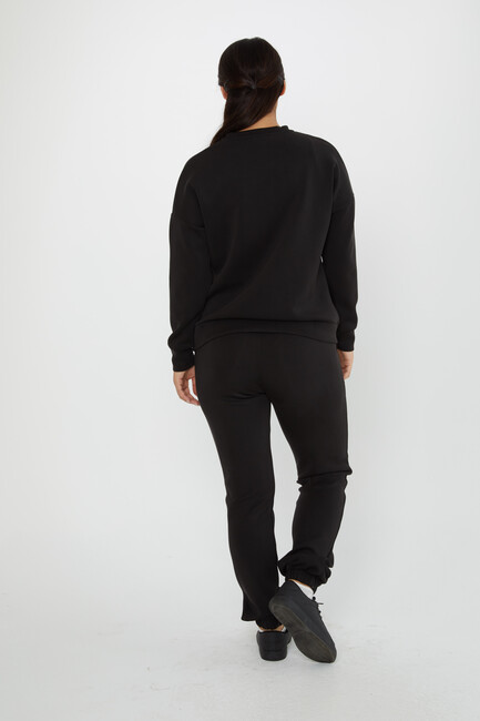 Women's Tracksuit Long Sleeve Black - 17579 | KAZEE - Thumbnail