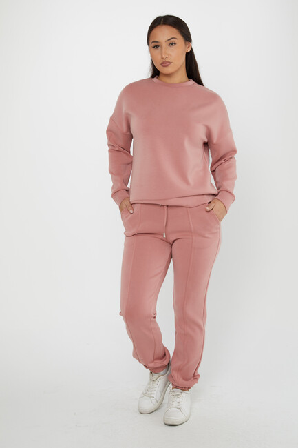 Women's Tracksuit Long Sleeve Dusty Rose - 17579 | KAZEE - Thumbnail