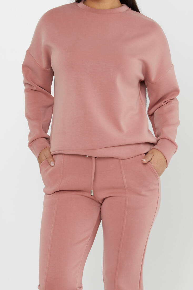 Women's Tracksuit Long Sleeve Dusty Rose - 17579 | KAZEE