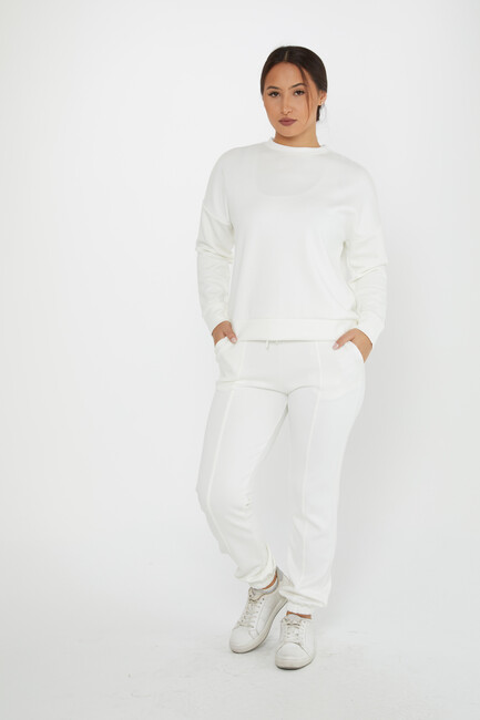 Women's Tracksuit Long Sleeve Ecru - 17579 | KAZEE - Thumbnail