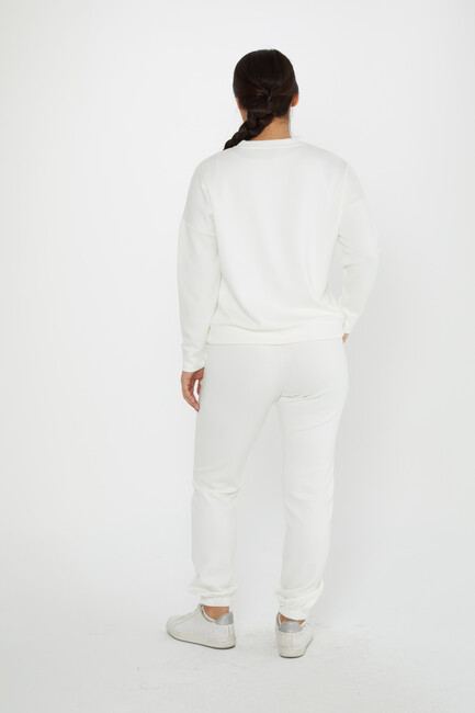 Women's Tracksuit Long Sleeve Ecru - 17579 | KAZEE - Thumbnail