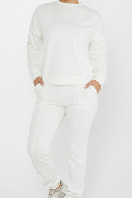 Women's Tracksuit Long Sleeve Ecru - 17579 | KAZEE - Thumbnail