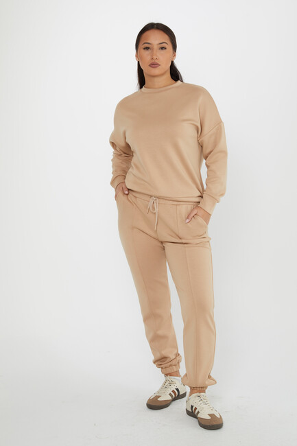 Women's Tracksuit Long Sleeve Mink - 17579 | KAZEE - Thumbnail