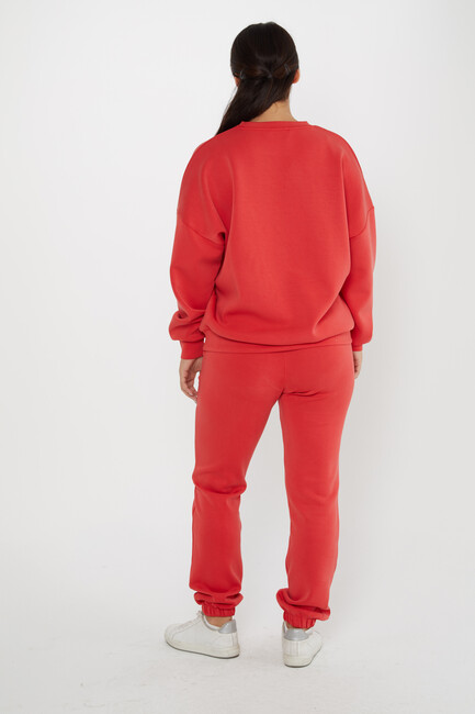 Women's Tracksuit Long Sleeve Red - 17579 | KAZEE - Thumbnail