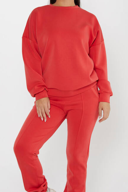 Women's Tracksuit Long Sleeve Red - 17579 | KAZEE - Thumbnail