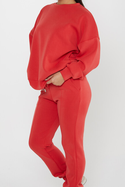 Women's Tracksuit Long Sleeve Red - 17579 | KAZEE - Thumbnail