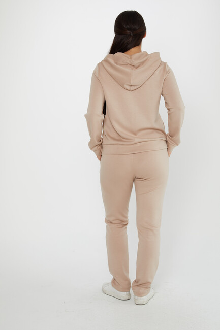 Women's Tracksuit Stone Detail Mink - 17560 | KAZEE - Thumbnail